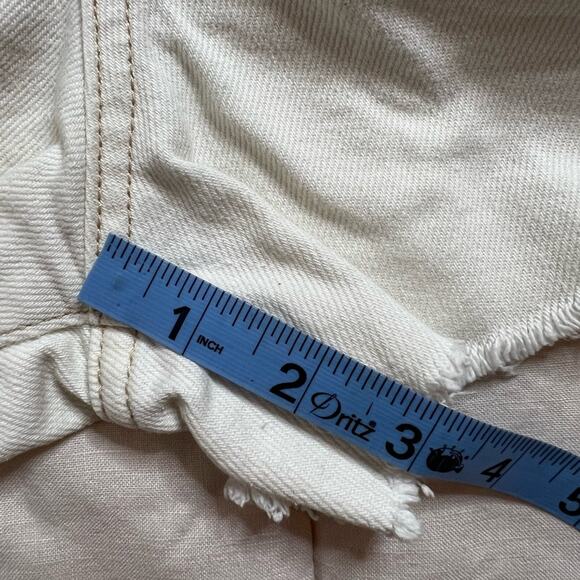 House of Harlow 1960 100% Cotton White High Rise Jean Shorts - 30 - Picture 6 of 8